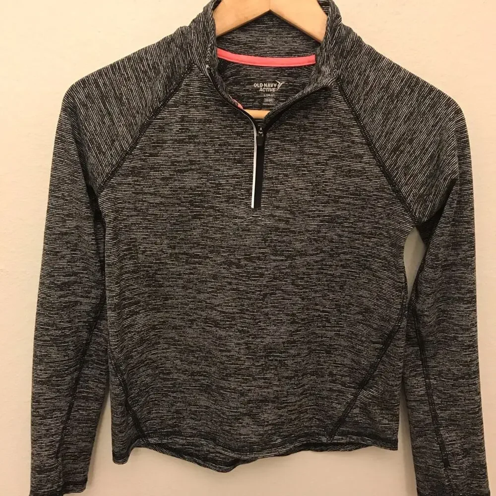 Old Navy Girls 1/4 ZIP Lightweight Pullover Shirt Size 10/12